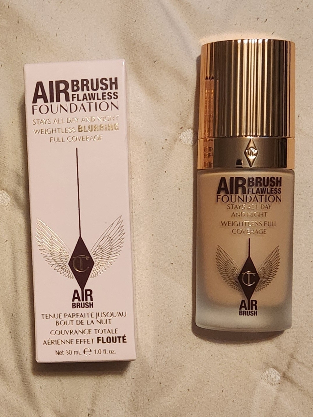 Charlotte Tilbury Airbrush Flawless Liquid Foundation 7 Cool/Froid 1 fl oz - NIB